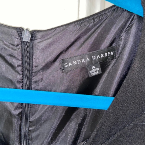 Black Dress (Sandra Darren) - Size 14 - Picture 4 of 4